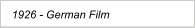 1926 - German Film